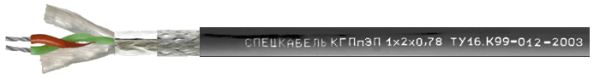 Кабели для промышленной сети ProfiBus-DP одиночной прокладки на 
