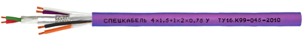 СПЕЦКАБЕЛЬ 4х1,5+1х2х0,75 У